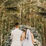 Bride and groom at the altar
