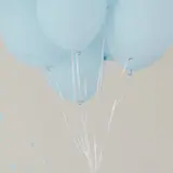 Blue balloons at a gender reveal